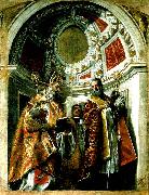 Paolo  Veronese ss. geminianus and severus and severus oil painting on canvas